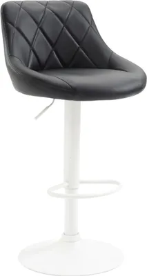Produktbild von Barhocker Lazio Kunstleder weiß schwarz