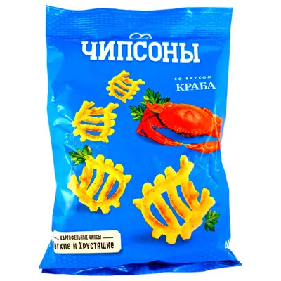 Produktbild von Knabbergebäck Chipson mit Krabben - Geschmack 40g