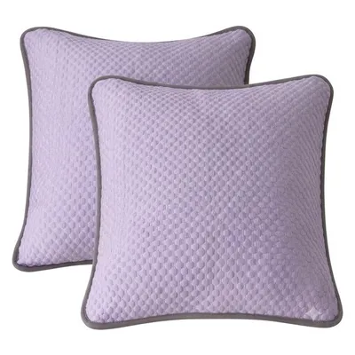 Produktbild von kühlende Kissenbezuege 80x80cm 2er Set Lila atmungsaktiv Kissenbezug