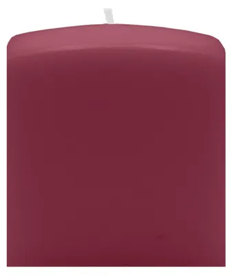 Produktbild von Quader Kerzen Burgund Rotbraun 6 x Ø 6/6 cm, 4 Stück