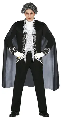 Produktbild von edle Vampir Lord Kostüm für Herren Gr. M/L, Größe:L