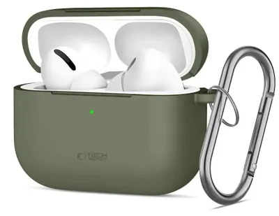 Zdjęcie produktu dla Tech-Protect Silicone Hook Apple Airpods Pro 3 Olive Green