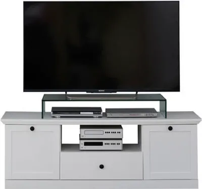Zdjęcie produktu dla Brax stolik TV 2 drzwi, 1 szuflada i jedna półka, biel.