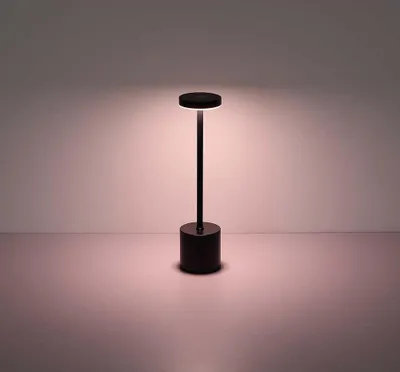 Produktbild von LED Tischleuchte, Metall, schwarz, Touchdimmer, Akku, H 34,3 cm