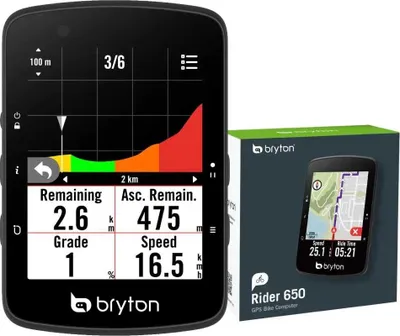 Produktbild von Bryton Rider 650 T Fahrradcomputer Durchsichtig  Durchsichtig One Size