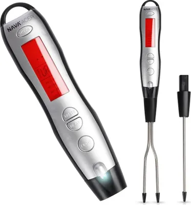 Image de Thermomètre de cuisine en acier inoxydable Thermomètre à rôtir Thermomètre de cuisson NAVA