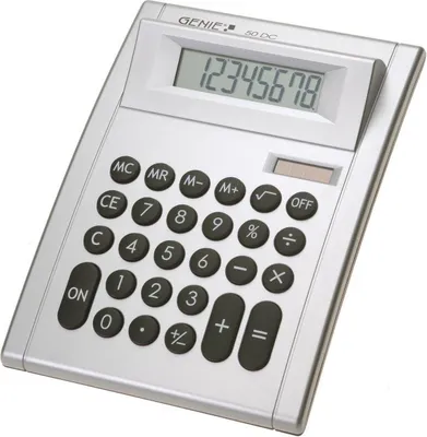 Produktbild von GENIE 50DC Solar Taschenrechner Rechenmaschine Rechner Bürorechner Tischrechner