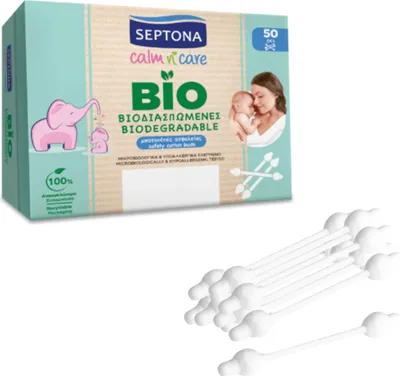 Zdjęcie produktu dla Patyczki higieniczne SEPTONA Ecolife Biodegradowalne 50 sztuk