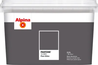 Produktbild von Alpina Wandfarbe Pantone 19-3803 plum kitten 2,5l