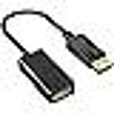 Produktbild von 4K Displayport auf HDMI, Adapterkabel HDMI zu Displayport Adapter Stecker auf Buchse mit Audio (25 cm)