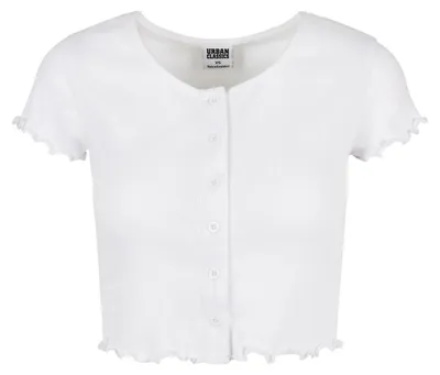 Image de Urban Classics - Haut court à col boutonné pour femmes TN596 (5XL) (blanc)