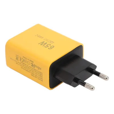 Obrázok produktu pre Nabíjací adaptér USB C 65W GaN - 3 porty, PD a QC3.0, rýchle nabíjanie pre iOS a Galaxy, zástrčka