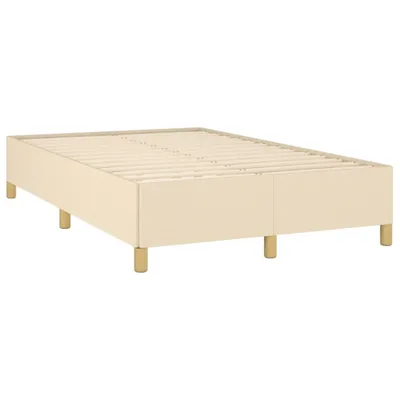 Obrázek produktu pro Rám postele bez matrací krémově 120x190 cm textil