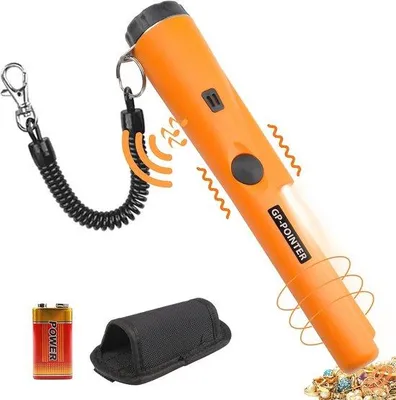 Immagine prodotto di Metal detector portatile con funzione a 360 gradi, impermeabile e leggero, ideale per la ricerca di tesori