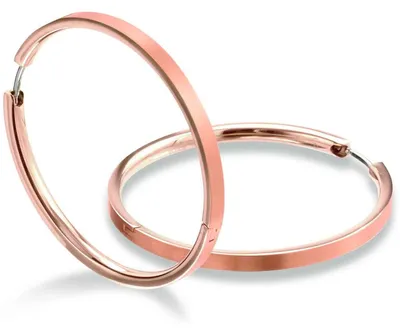 Produktbild von Boccia Damen Creolen 0508-10 Titan roségoldplattiert