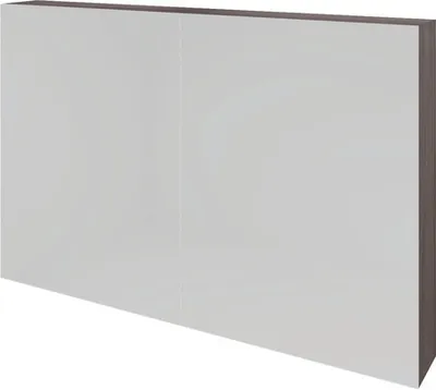 Produktbild von Spiegelschrank Sanox K-Line 100 x 13 x 70 cm beton anthrazit 2-türig