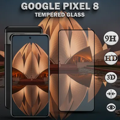 Obrázek produktu pro Google Pixel 8 - Tvrzené sklo 9H - Vysoce kvalitní 3D ochrana displeje