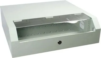 Produktbild von ALLNET Netzwerkschrank 19" 3HE Vertikal T145 Lichtgrau SWV-Serie