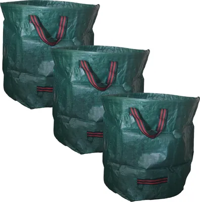 Produktbild von 3er Set Laubsack 170 Liter, 60 x 60 cm grün