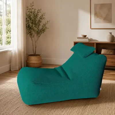 Produktbild von Talamo Italien Pouf Abuli 70x120x65h cm Grün Sackform
