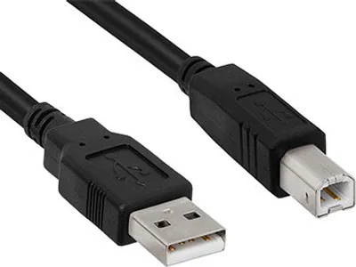 Zdjęcie produktu dla Hamlet XCU2AM-BM18, 1,8 m, USB A, USB B, USB 2.0, Czarny