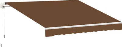Produktbild von Ausziehbare Markise, Gelenkarm, Wasserabweisend, UV-beständig, Kaffee