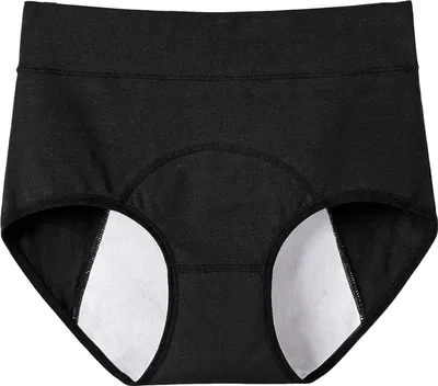 Produktbild von Damen Slips Einfarbig Plus Size Butt Lifted Hohe Taille Nahtlose Elastische Periode Verhindern Auslaufen Slips Menstruationsunterhosen Weibliche Unterwäsche
