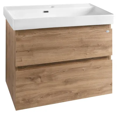 Productafbeelding van Aqualine ALTAIR wastafelmeubel, 76x60x37 cm, eikenhout Emporio - AI388