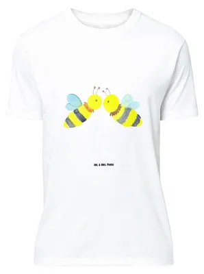 Produktbild von Mr. & Mrs. Panda Größe M T-Shirt Biene Liebe - Weiß - Geschenk, mit Spruch, Shirt, Herren, Tshirt