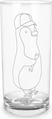 Produktbild von Mr. & Mrs. Panda Tumbler Wenn Papa es nicht reparieren kann, sind wir am Arsch 200 ml - Transparent - Geschenk, Trinkglas, Vatertag, Wasserglas, Cocktailglas, Bruder