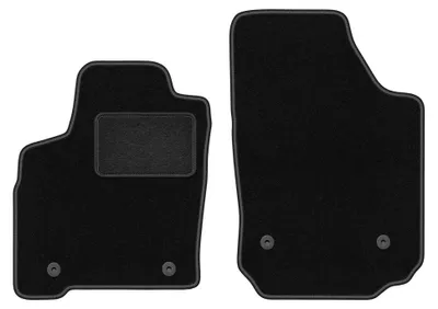 Obrázok produktu pre Predné velúrové koberce pre: Opel Meriva A 2002-2010 (minivan) – 2 ks, čierne, na mieru – Wielganizator LUX