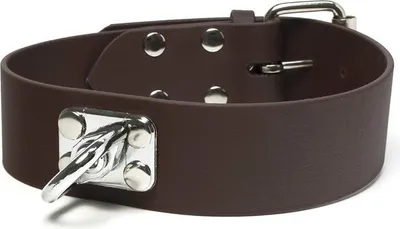 Produktbild von Mystique® Biothane Schweisshalsband 38mm braun 60-70cm