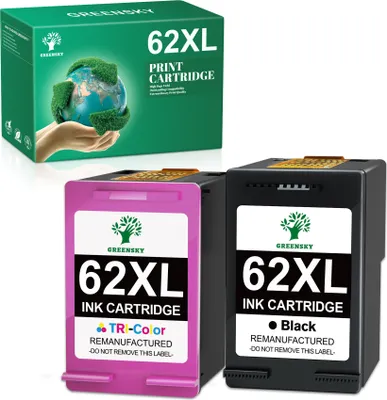 Produktbild von GREENSKY 62XL Druckerpatronen kompatible für HP 62 patronen für HP OfficeJet 200 250 252 5740 8040 Serie HP Envy 5540 5640 5660 7640 8000 Serie