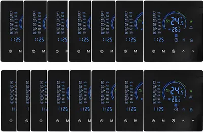 Obrázek produktu pro 15X Smart Thermostat 3A pokojový termostat Vodní topení Podlahové topení, dotykový LCD displej, programovatelné podlahové topení, 2 režimy