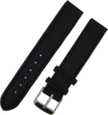 Produktbild von Uhrenarmband KANA 24mm schwarze NAHT weiches KALBLEDER