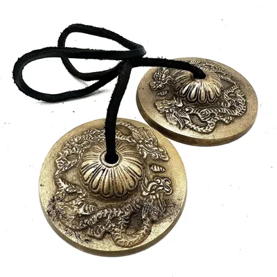 Imagen del producto de Tingsha tibetano - Dragón - aproximadamente 7,4 cm