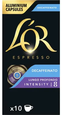 Obrázek produktu pro L'OR Decaffeinato Lungo Profondo kapsle 52 g, bez kofeinu, kompatibilní s Nespresso