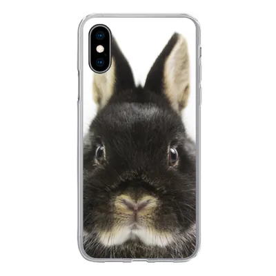 Produktbild von MuchoWow® Handyhülle Schutzhülle Hülle für iPhone X Kaninchen - Haustiere - Fell Silikon Softcase Handy Hülle - Handyhülle