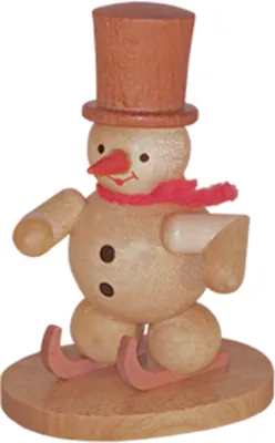 Produktbild von Weihnachtsdekoration Schneemann mit Instrument Höhe 8cm NEU