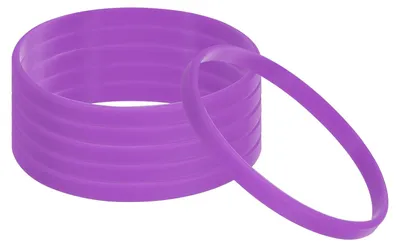 Produktbild von Silikon-Armbänder, 6er-Set in Lila, für Sport und Aktivitäten