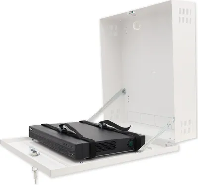 Obrázok produktu pre AWO529WS - Veľký kovový box na uzamknutie rekordéra, montáž na stenu, biely