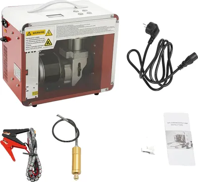 Produktbild von Luftkompressionspumpe, effizientes Aufpumpen, benutzerfreundliches LCD-Display, Orange
