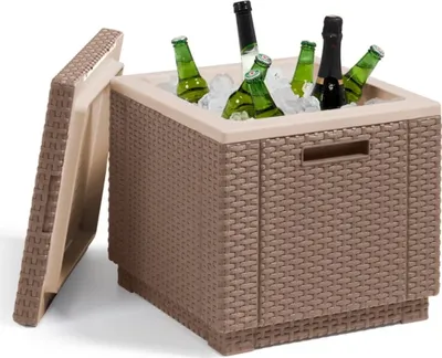Produktbild von Keter Kühlbox Ice Cube Cappuccino-Braun 223761