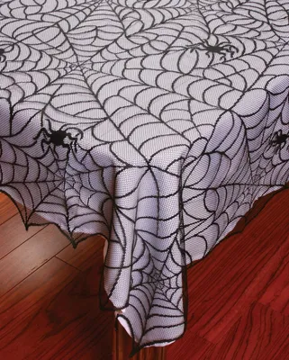 Produktbild von Spinnweben Spitzen Tischdecke als Halloween Tischdeko