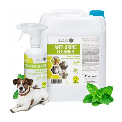 Zdjęcie produktu dla ISOKOR | Anti Urine Cleaner | 5.5 L | Naturalny wegański środek do usuwania psiego moczu | Neutralizator zapachów i środek do czyszczenia plam