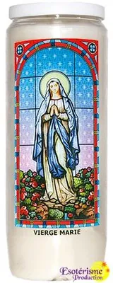 Trinkglas mit Heiliger Maria, Glasmalerei, 1 Stück, rund