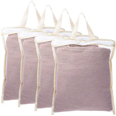 Produktbild von Wäschenetz 4 Stück 32x27cm Feinwäsche Unterwäsche Socken Babykleidung Polyester Reißverschluss