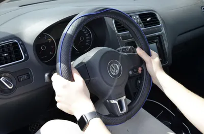 Produktbild von Cartrend Lenkradhülle Performance blau