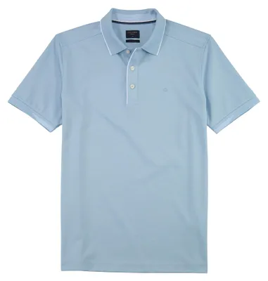 Produktbild von OLYMP Polo Casual, modern fit polo, lichtblauw