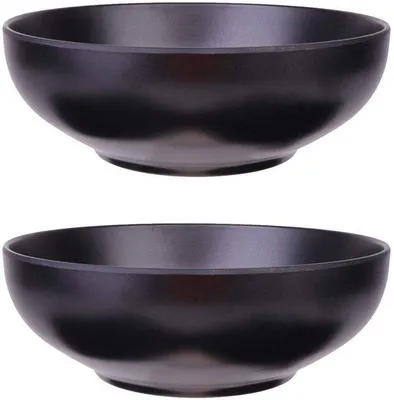 Image de Assortiments de ramen japonais - Mélamine - Noir - 19 cm